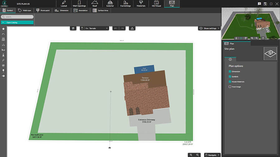 UI shot of the plan step Cedreo