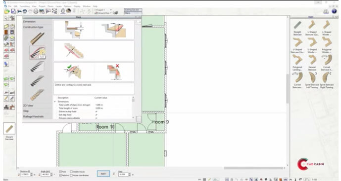 UI shot CAD Cabin