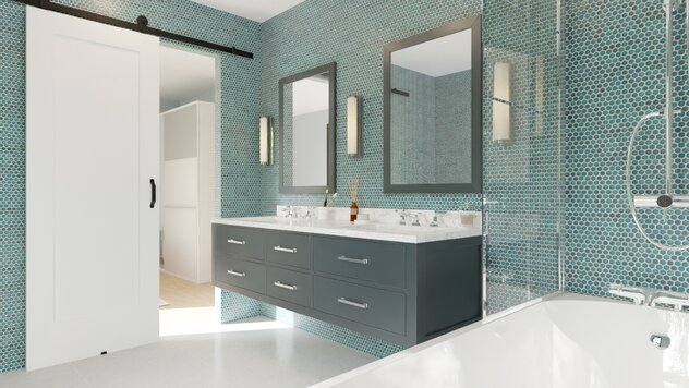 cool tones bathroom example