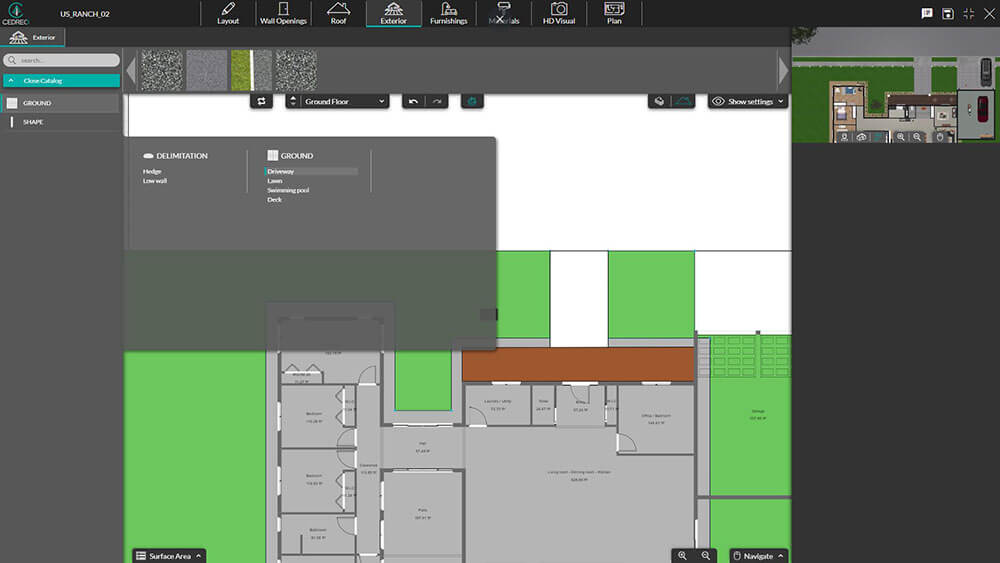 colored site plan