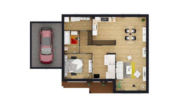 3D floorplan example