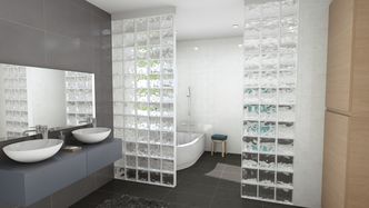 Bathroom Rendered with Cedreo