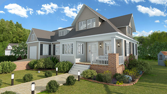 House rendering designed with Cedreo