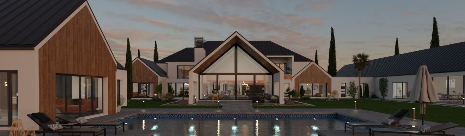 render 3D de una vivienda creado con Cedreo