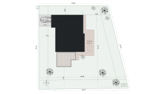 plan de masse extension de maison