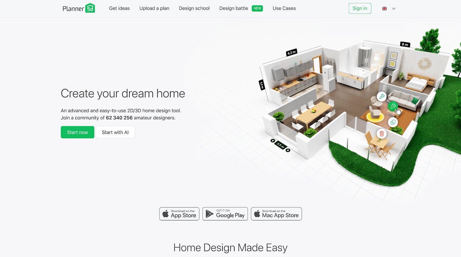 Planner 5D Home Page