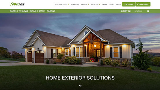 ProVia home page