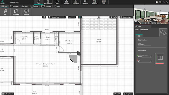 Cedreo UI shot plano de planta