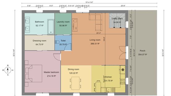 Plano Bardominium 2D diseñado con Cedreo