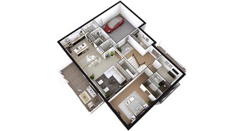 plan maison 2 chambres