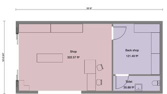 Small commercial building plans made with Cedreo