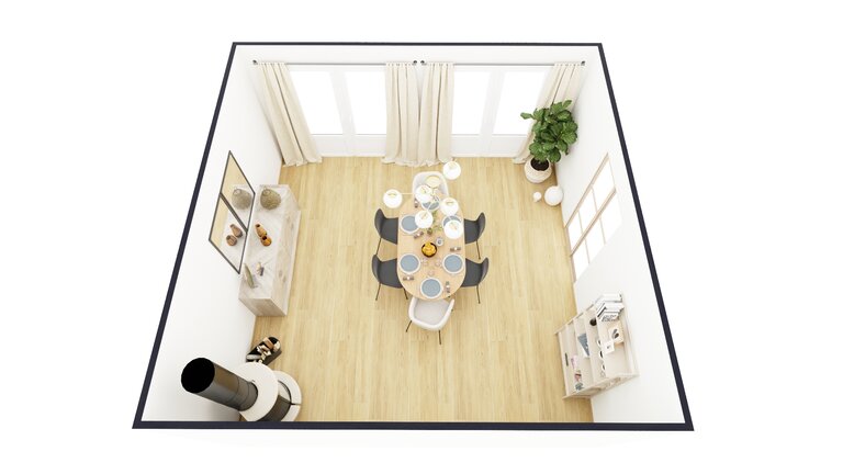 Dining room 3D floor plan