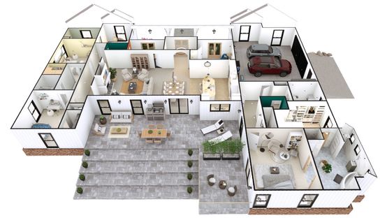 Ejemplo de vista en planta 3D