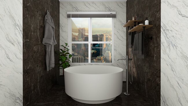 Petite tub bathroom example