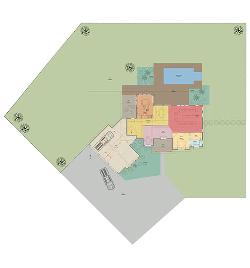 2D site plan designed with Cedreo