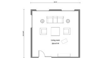 Mit Cedreo erstellter 2D Grundriss