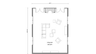 Mit Cedreo erstellter 2D Grundriss