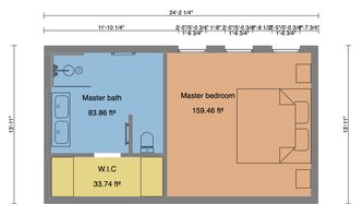 Dormitorio principal diseñado con Cedreo