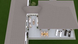 Backyard Patio Design designed with Cedreo