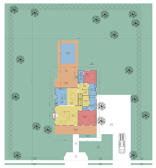 2d site plan for floor plan presentations