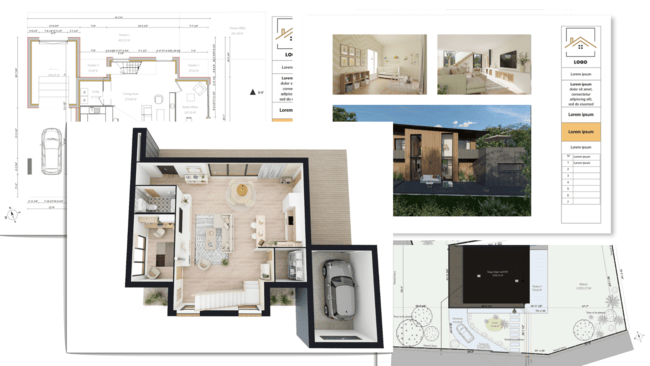 architecture presentation board illustration