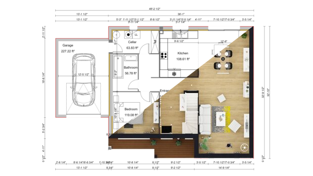 2D - 3D planta baixa