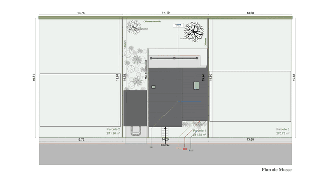 plan de masse créé avec cedreo