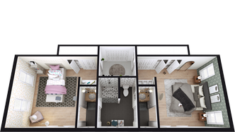 Jack and jill bathroom floor plan