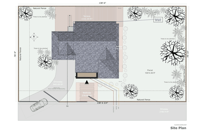 landscape site plan designed with Cedreo