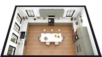 Kitchen 3D Floor Plan