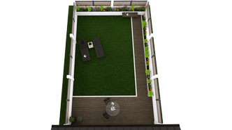 backyard 3D floor plan