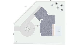 Outdoor Floor Plan with Landscaping