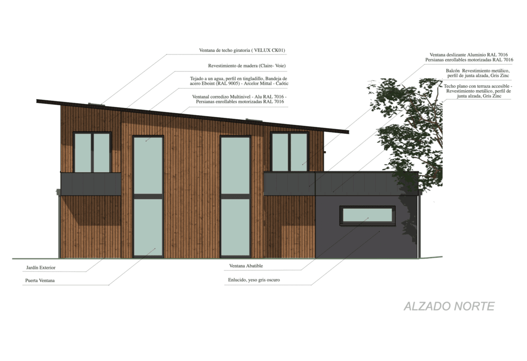 plano de fachada creado con Cedreo